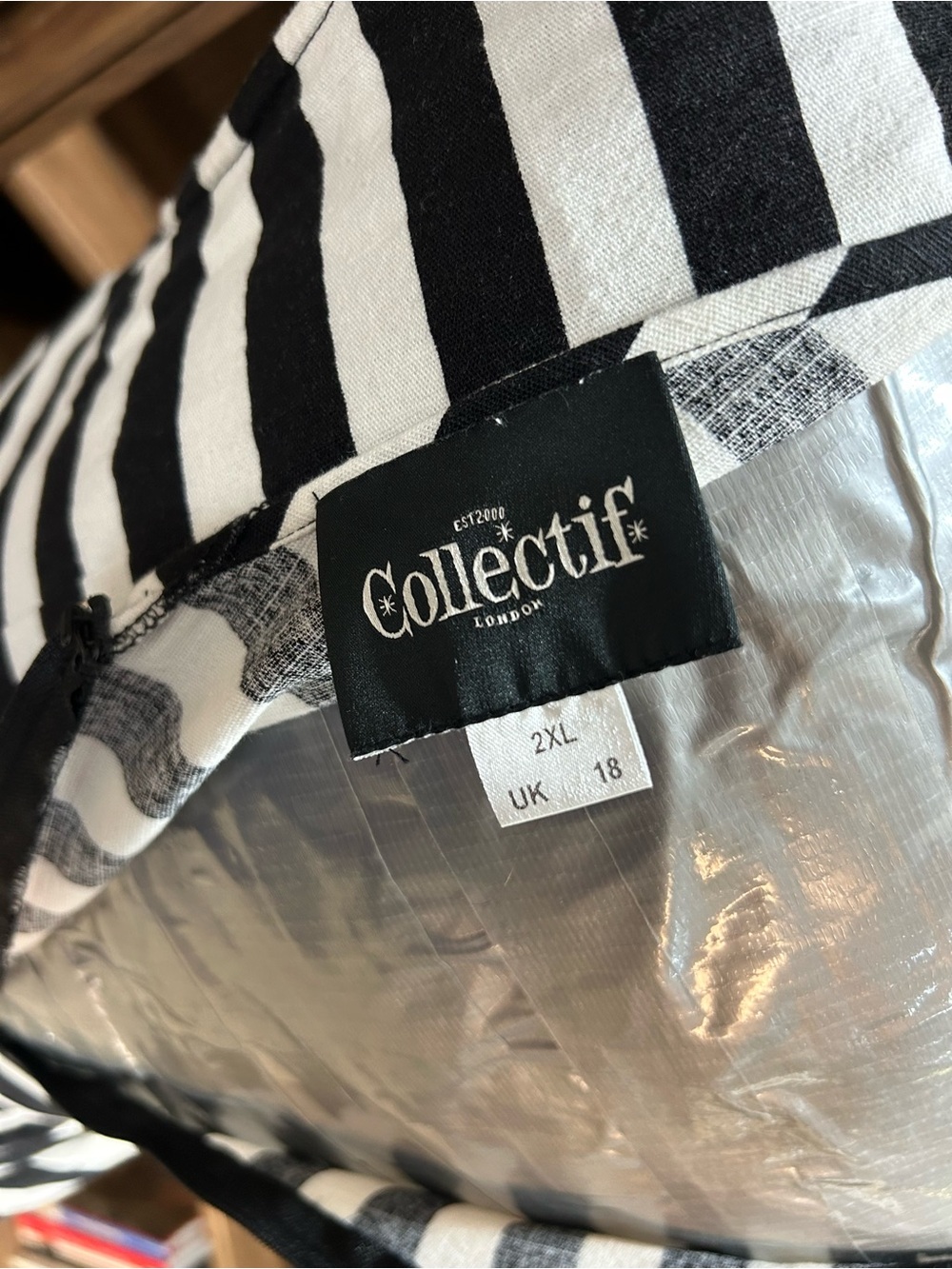 Collectif Black and White “Joanie” Swing Dress - Picture 5 of 5